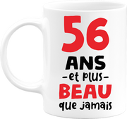 Mug 56 ans et plus beau