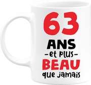 Mug 63 ans et plus beau