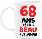 Mug 68 ans et plus beau