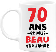 Mug 70 ans et plus beau