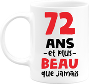 Mug 72 ans et plus beau