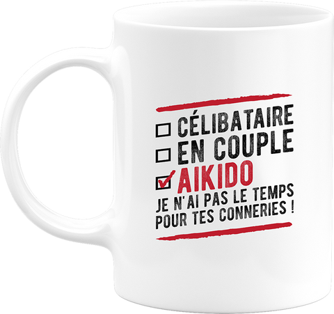 Mug célibataire en couple aïkido