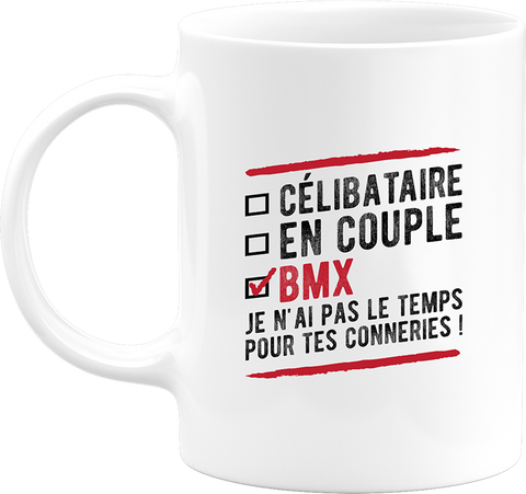 Mug célibataire en couple bmx