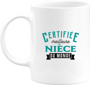 Mug certifiée meilleure nièce