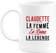 Mug claudette la femme la reine la légende
