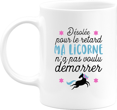 Mug désolée pour le retard