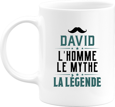 Mug david l'homme le mythe la légende