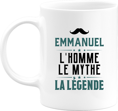 Mug emmanuel l'homme le mythe la légende