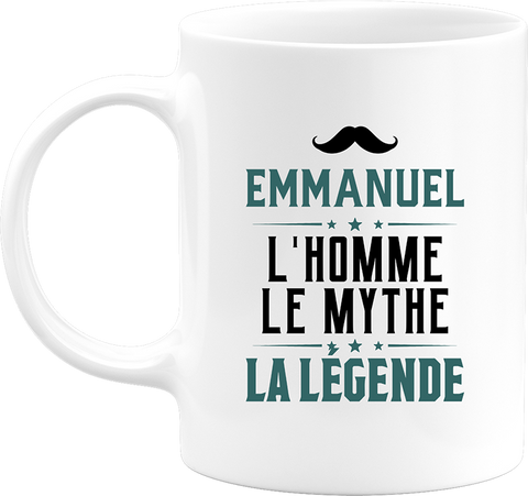 Mug emmanuel l'homme le mythe la légende