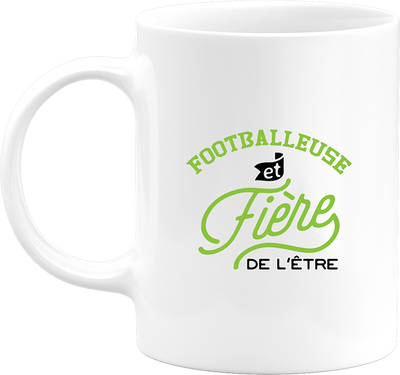 Mug footballeuse et fière foot