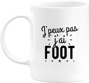 Mug j'peux pas j'ai foot 2