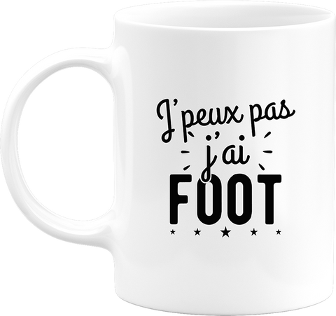 Mug j'peux pas j'ai foot 2