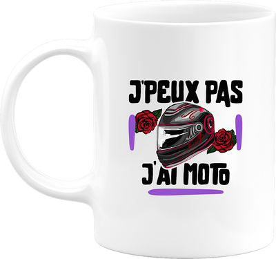 Mug j'peux pas j'ai moto