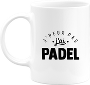 Mug j'peux pas j'ai padel 2