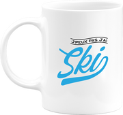 Mug j'peux pas j'ai ski