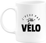 Mug j'peux pas j'ai vélo 2