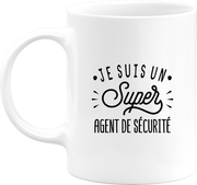 Mug je suis un super agent de sécurité