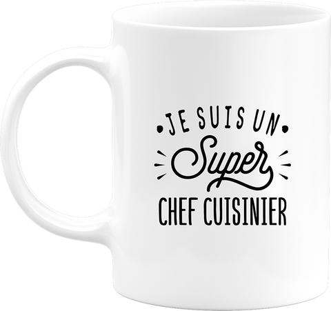 Mug je suis un super chef cuisinier