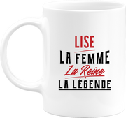 Mug lise la femme la reine la légende