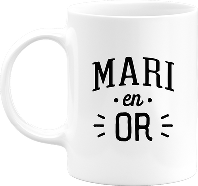 Mug mari en or