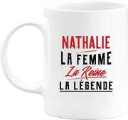 Mug nathalie la femme la reine la légende