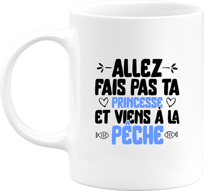 Mug princesse à la pêche