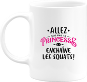 Mug princesse enchaîne les squats