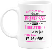 Mug princesse et éducatrice