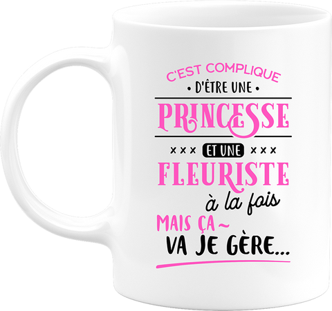 Mug princesse et fleuriste