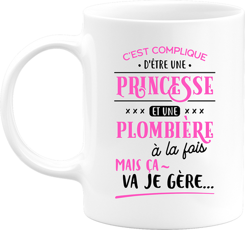 Mug princesse et plombière