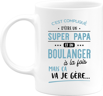 Mug super papa et boulanger