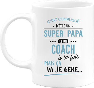 Mug super papa et coach