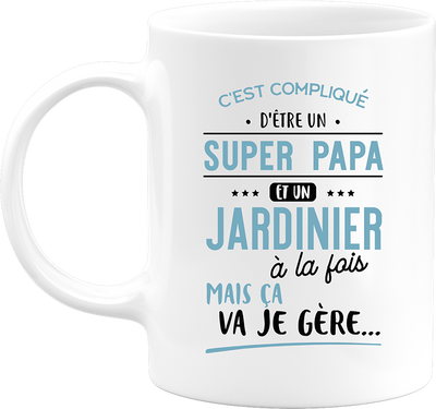 Mug super papa et jardinier