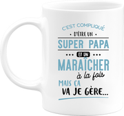 Mug super papa et maraîcher