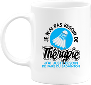 Mug thérapie badminton