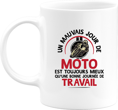 Mug un mauvais jour de moto