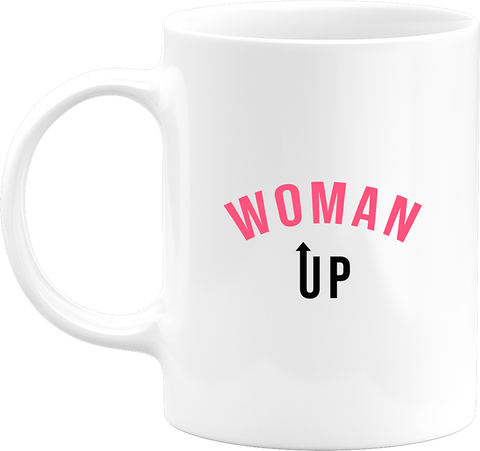 Mug woman up