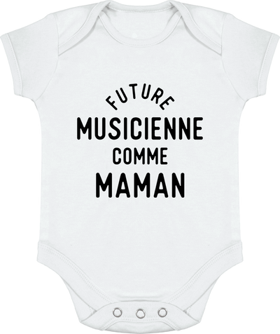 Body bébé Future musicienne comme maman