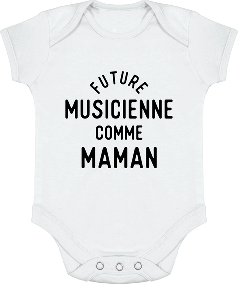 Body bébé Future musicienne comme maman
