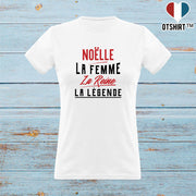 T shirt femme noëlle la femme la reine la légende