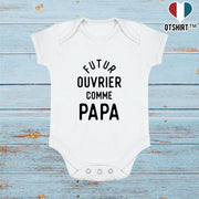 Body bébé Futur ouvrier comme papa