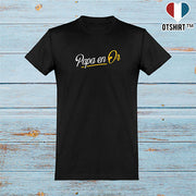  T shirt homme papa en or