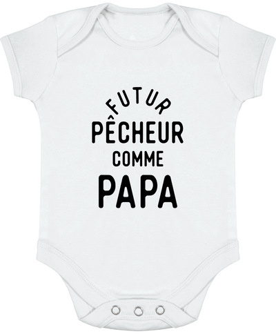 Body bébé Futur pêcheur comme papa