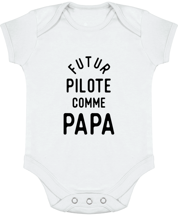 Body bébé Futur pilote comme papa