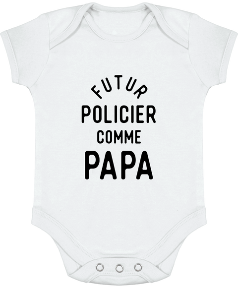 Body bébé Futur policier comme papa