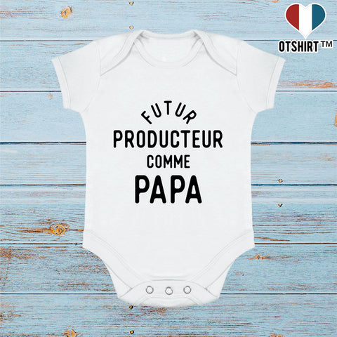 Body bébé Futur producteur comme papa