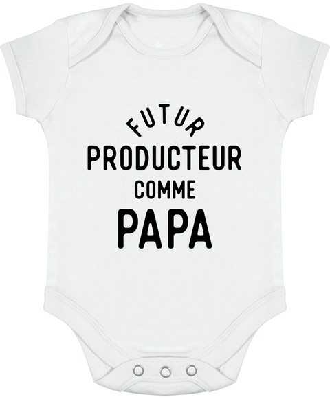Body bébé Futur producteur comme papa