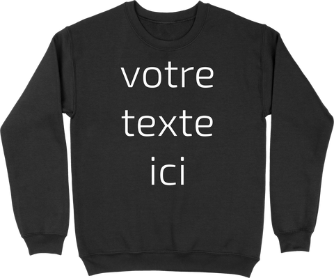 Pull homme personnalisé avec votre texte