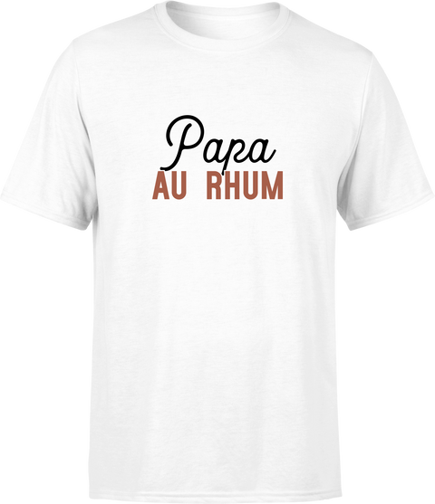 T shirt pas cher homme papa au rhum