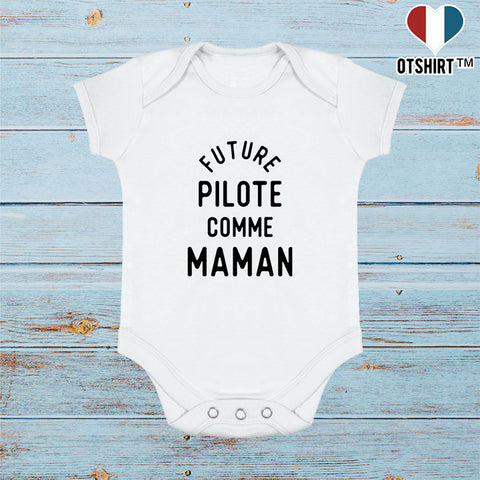 Body bébé Future pilote comme maman